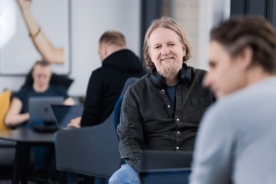 Herman and Mattias in Templ office